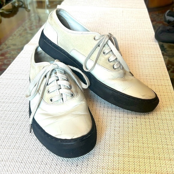 All Saints Denver Low Chalk Mens Sneakers Sz 41 - Picture 1 of 7